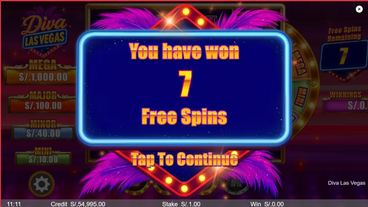 Tampilan visual slot Diva Las Vegas dengan latar belakang panggung mewah dan simbol-simbol berkilau.